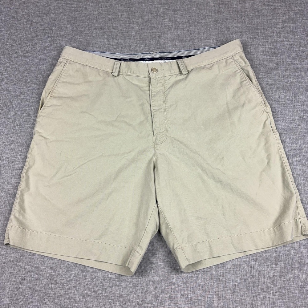 Tommy Bahama Ashore Thing Shorts Mens 38 Khaki 9" Tencel Stretch T8378